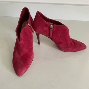 Red Suede White House Black Market Shoe Boot